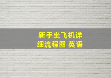 新手坐飞机详细流程图 英语